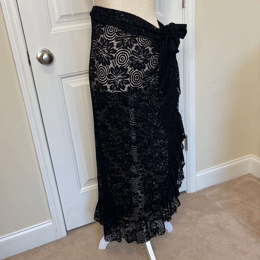 MAIA SARONG BLACK ONE SIZE NWOT